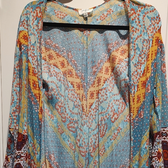 Chic Boho UMGEE Colorful Long Sleeve Lightweight Cardigan Overtop - Picture 4 of 7